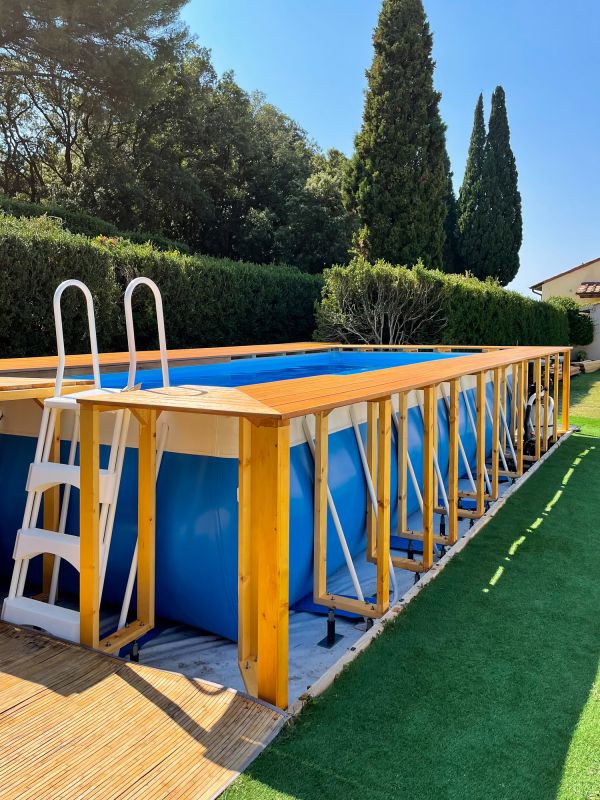 Ground Level Deck Construction Site